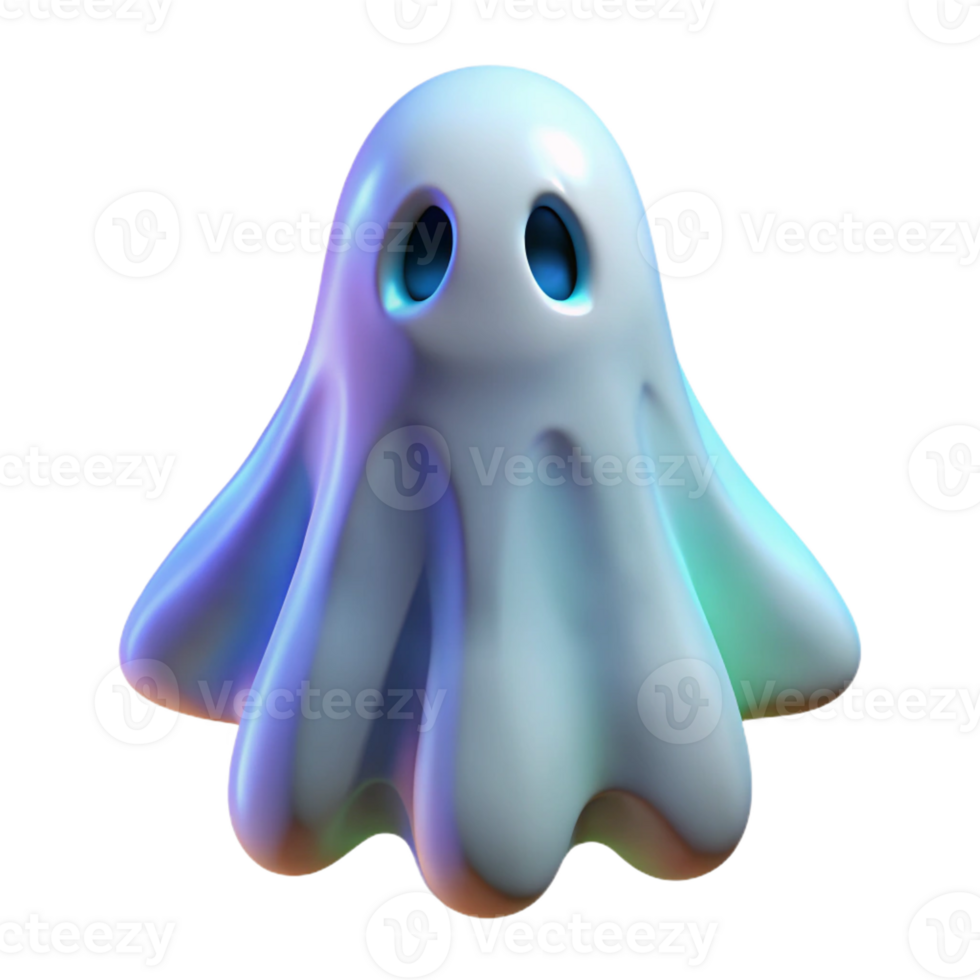 exquisite energetic industrial A glowing, ethereal ghost figure with Transparent Background impeccable png