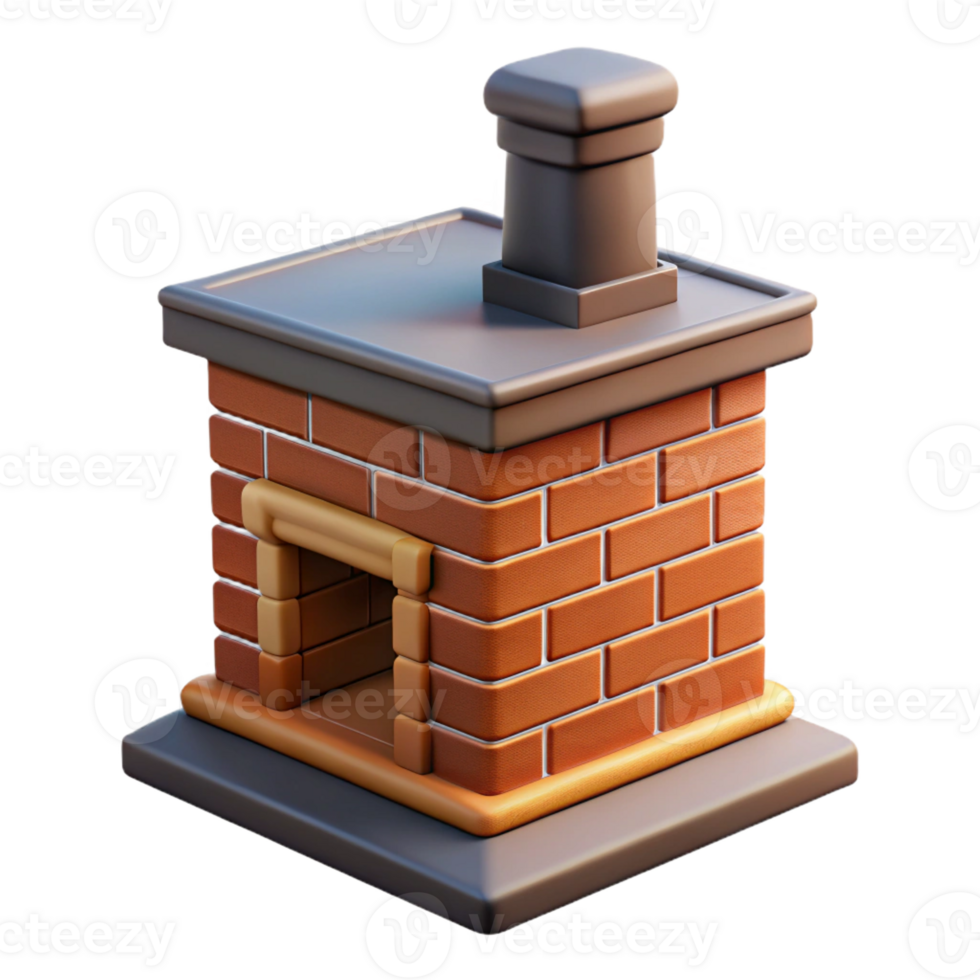 breathtaking exceptional Tudor chimney stack, brick, with Transparent Background png