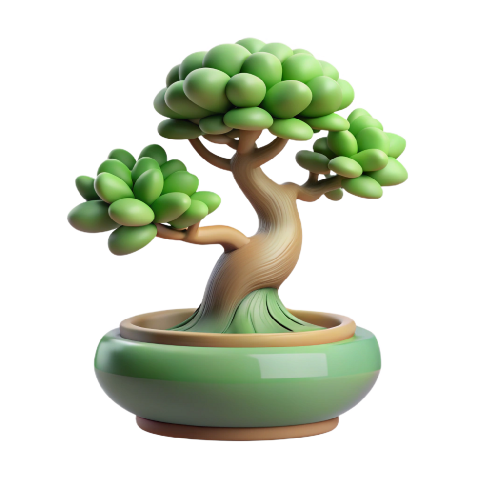 extraordinary abstract A Bonsai Tree in a Ceramic Pot Intricate high resolution png