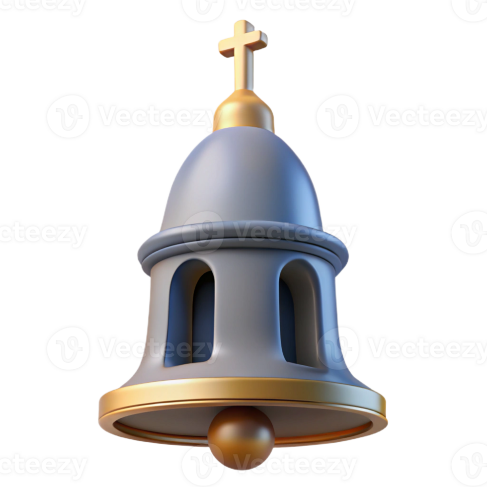elegant minimalist Church bell tower spire, with Transparent Background premium png