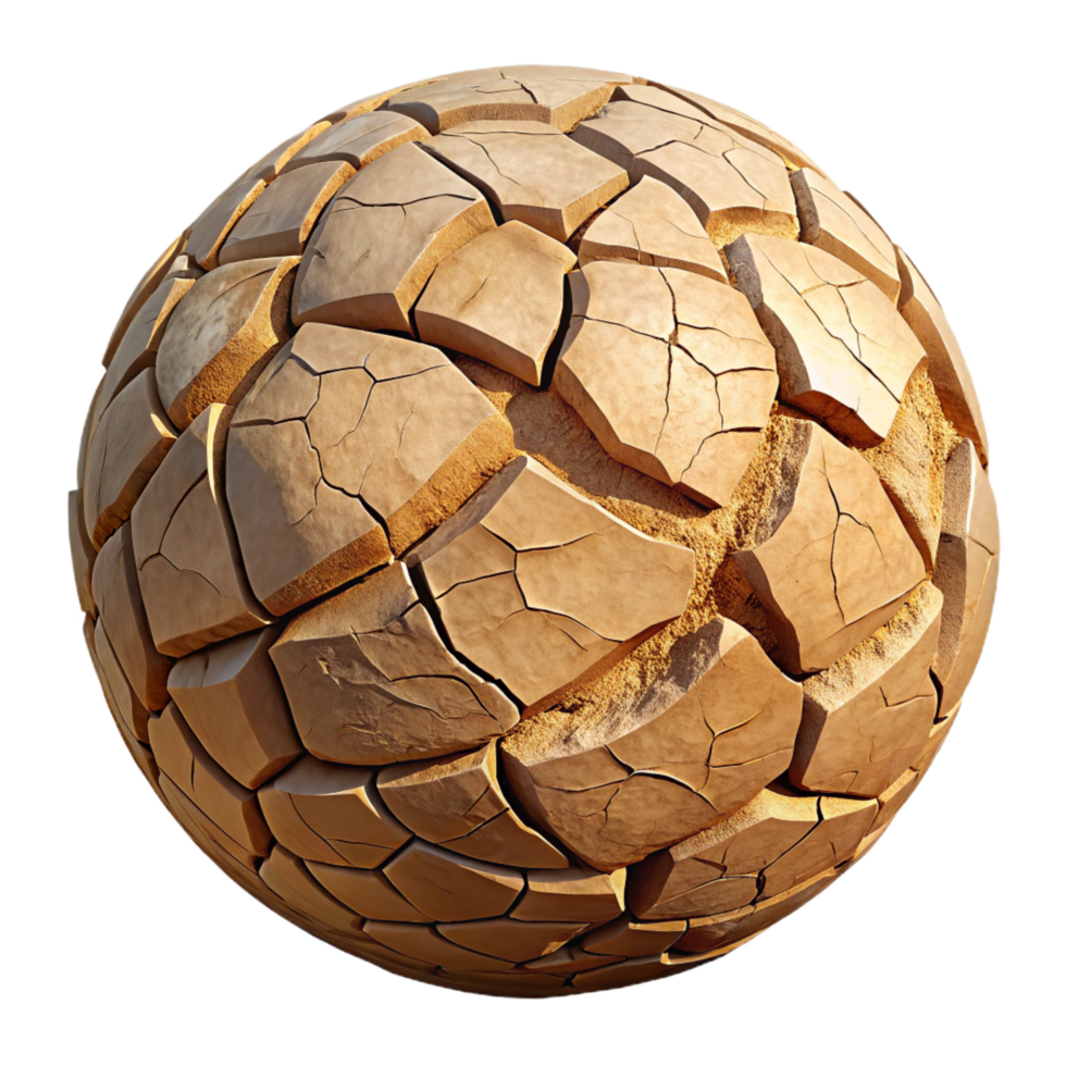 wonderful rustic A Cracked Earth Surface in a Dry Desert professional png