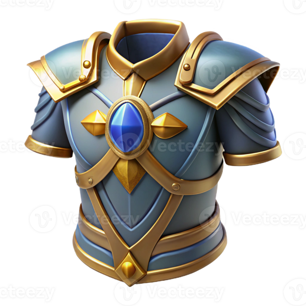 celebrated renaissance Mythical Armor, set of individual armor pieces with Transparent Background fine detail png