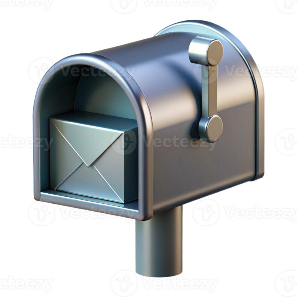 alluring exemplary Modern mailbox, metal, with Transparent Background png