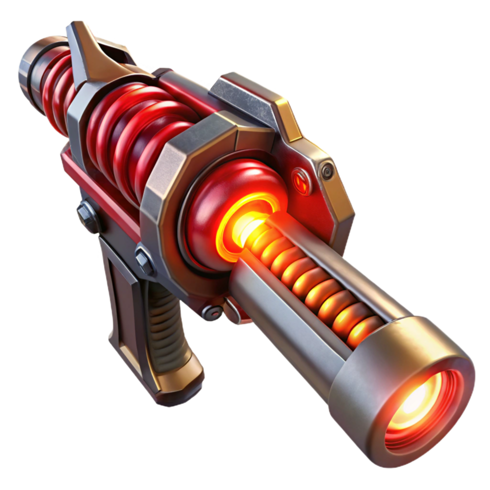 serene traditional A Futuristic Weapon with Glowing Energy high quality png