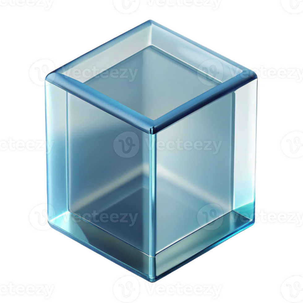 dreamy stunning Glass block, transparent, with Transparent Background masterfully captured png