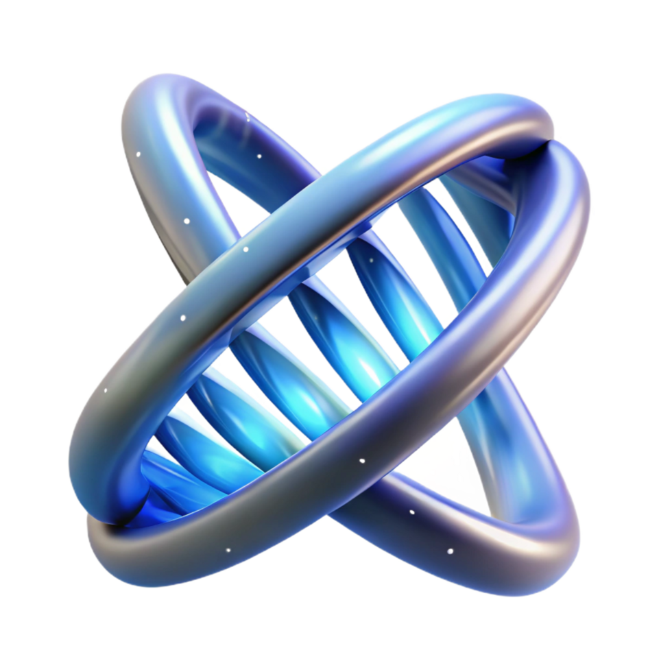 impressive classic A Dna Double Helix Rotating in Space exclusive png