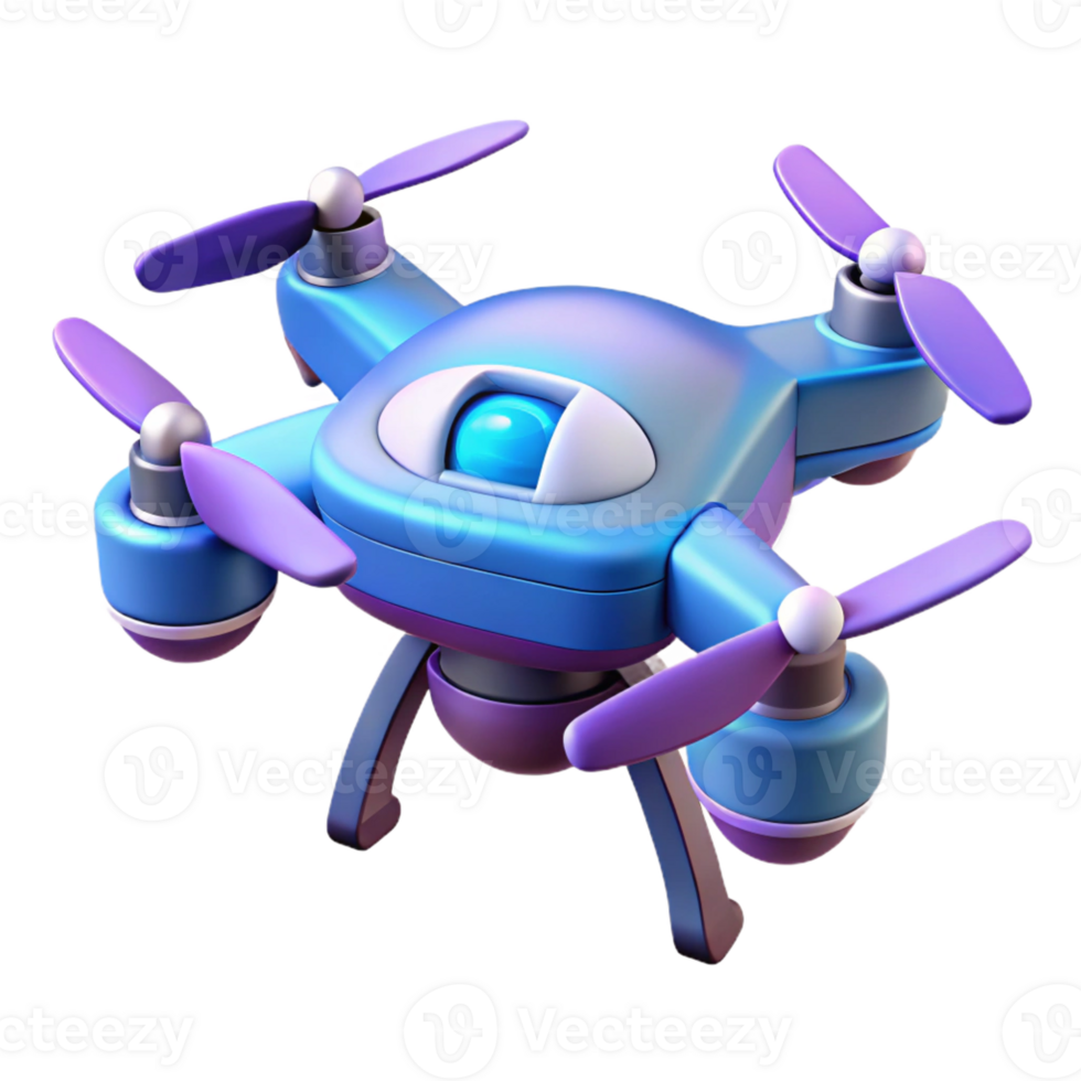 enchanting joyful coastal Concept art style, isolated cutout of a high-tech drone, ultra-detailed, hyper-specific with Transparent Background expertly shot png