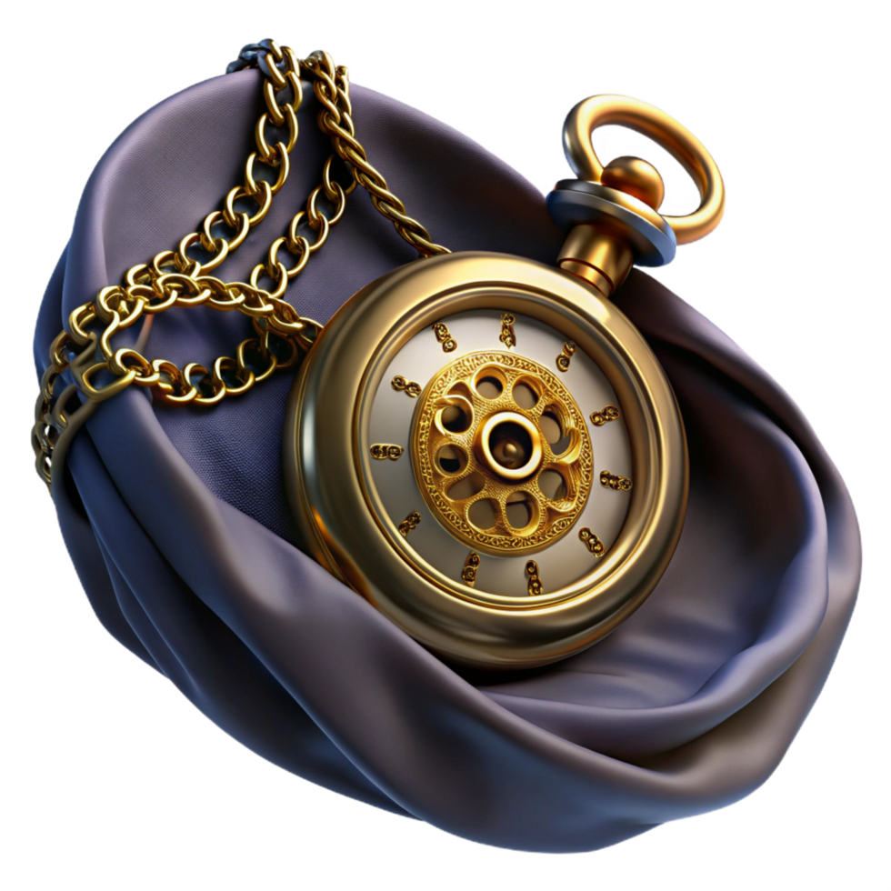 stunning creative A Steampunk Pocket Watch with Intricate high quality png