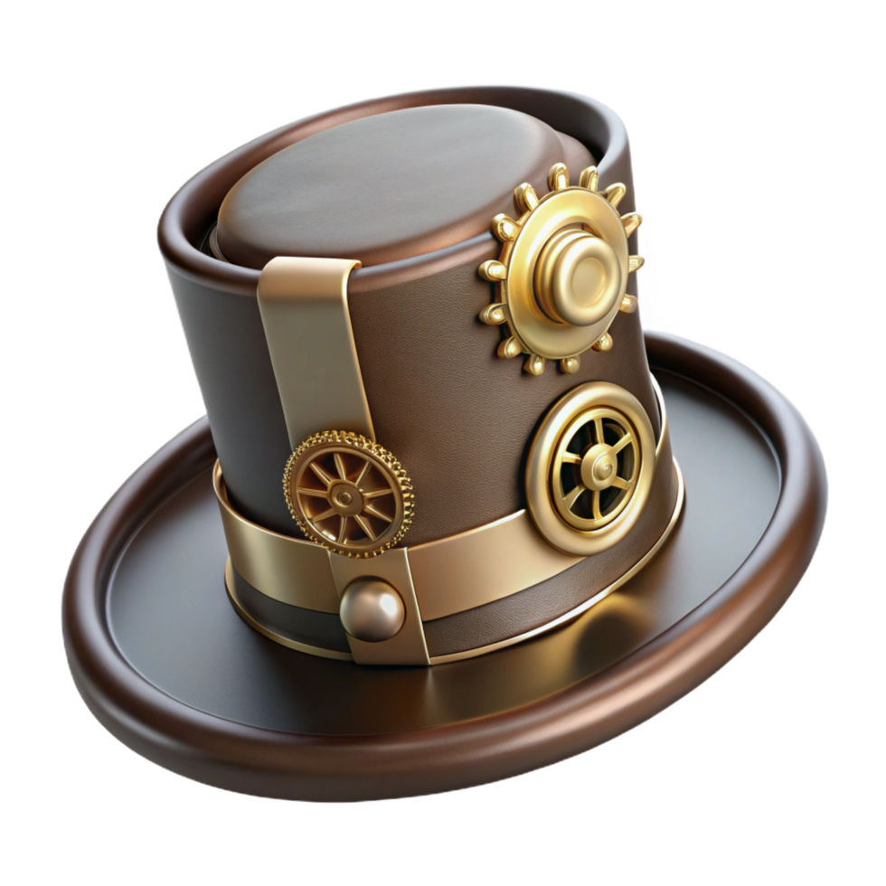 wonderful classic A Steampunk Hat with Intricate Gears authentic png