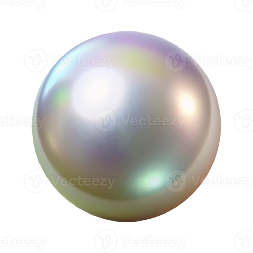 captivating creative A single, perfect pearl, lustrous and iridescent with Transparent Background museum quality png