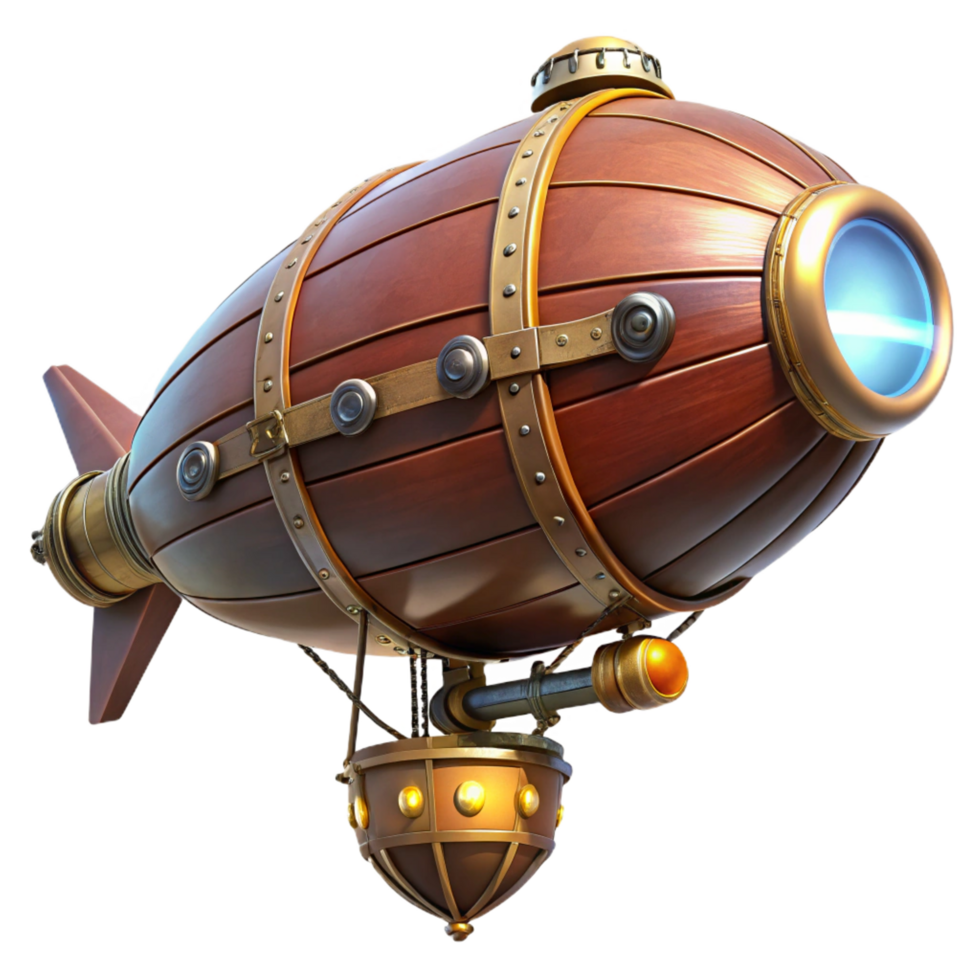 wonderful abstract A Steampunk Zeppelin with Intricate exclusive png