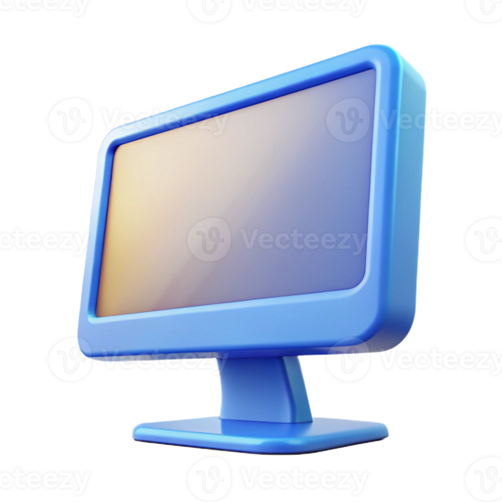 distinctive bohemian Computer monitor, widescreen display, with Transparent Background masterfully captured png