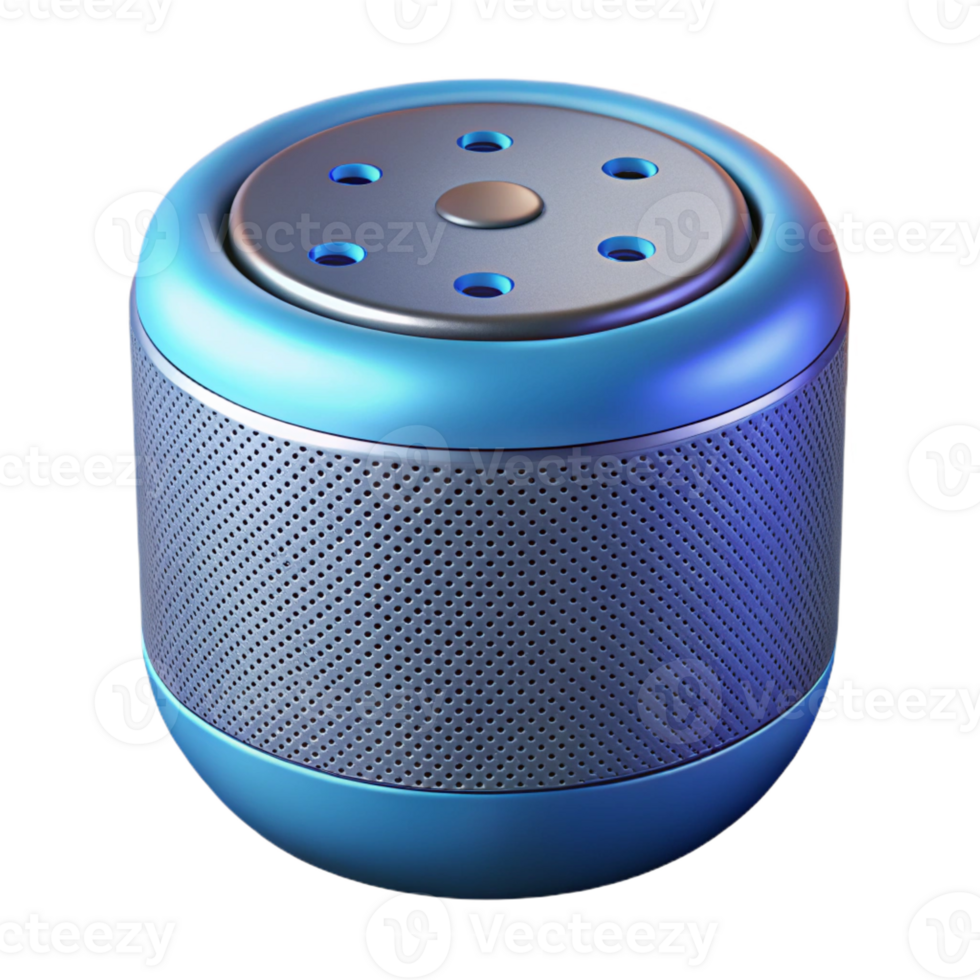 captivating contemporary Smart speaker, voice assistant device, with Transparent Background luxury png