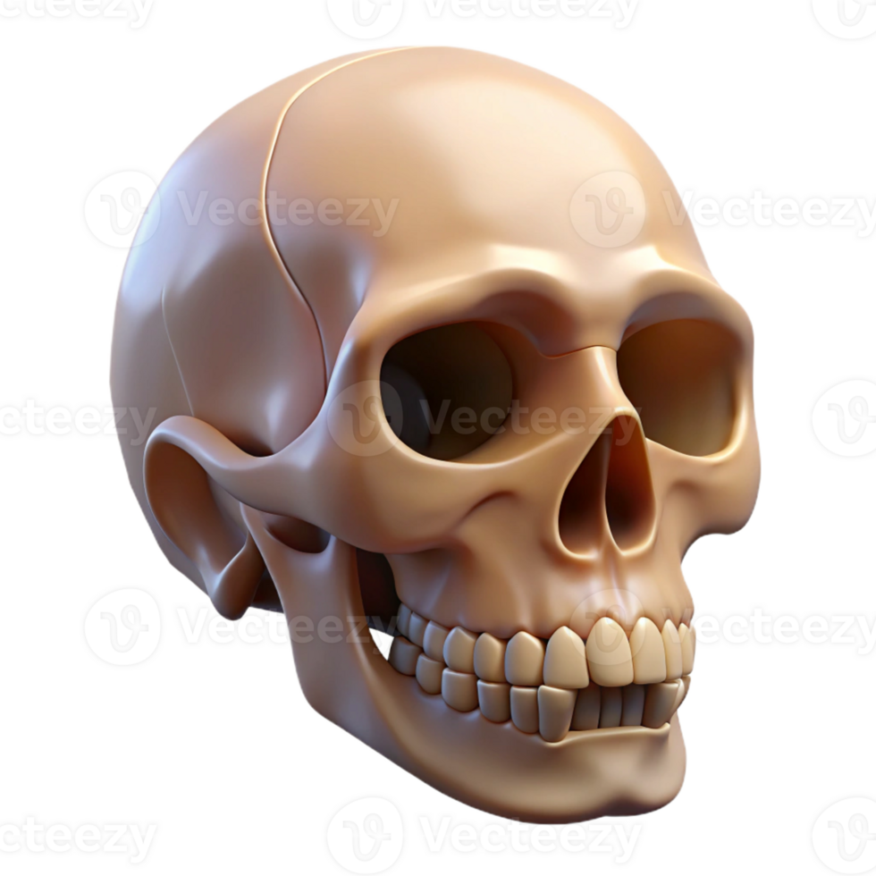 enchanting celebrated Professional render, isolated cutout of a hyper-specific, decaying apple with a miniature human skeleton visible inside with Transparent Background png