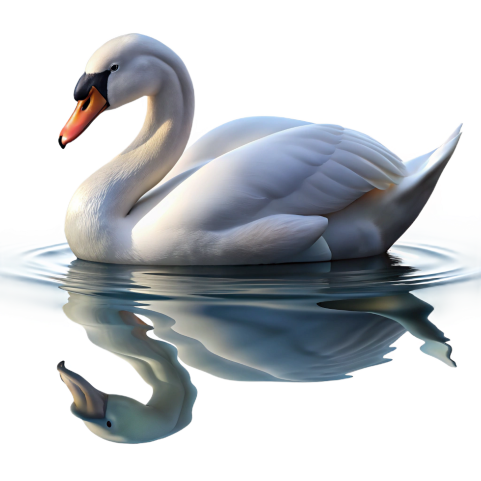 extraordinary classic A Graceful Swan Gliding Across a Calm exclusive png
