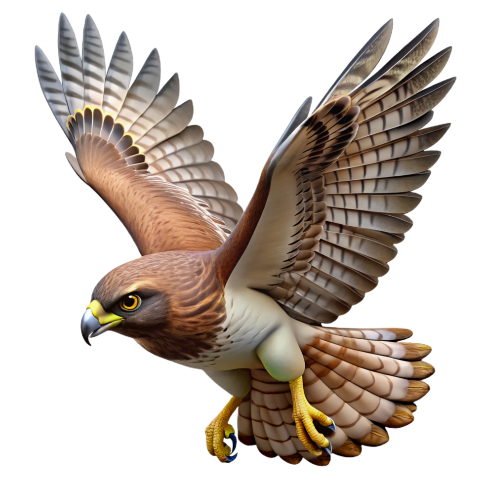 stunning classic A Soaring Hawk Circling Overhead Sharp authentic png