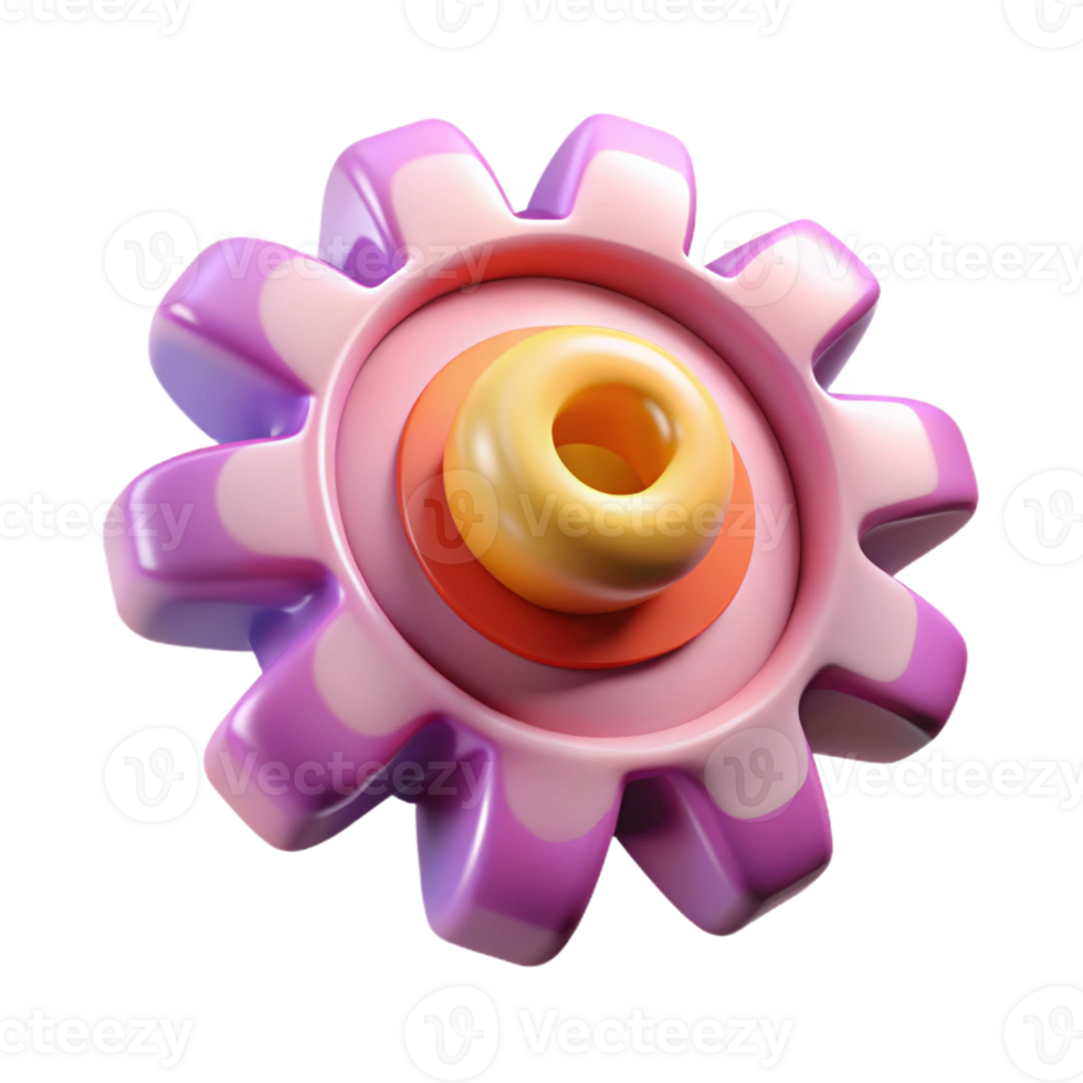 alluring impressionist Photorealistic, hyper-specific, isolated cutout of a single wilting flower made of clockwork gears with Transparent Background masterfully captured png