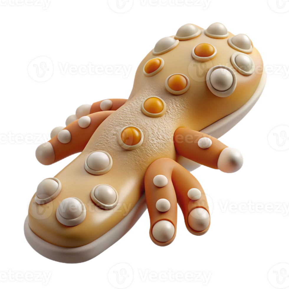 enchanting contemporary Photorealistic, ultra-detailed isolated cutout of a biomechanical gecko foot with microscopic adhesive pads with Transparent Background precision png
