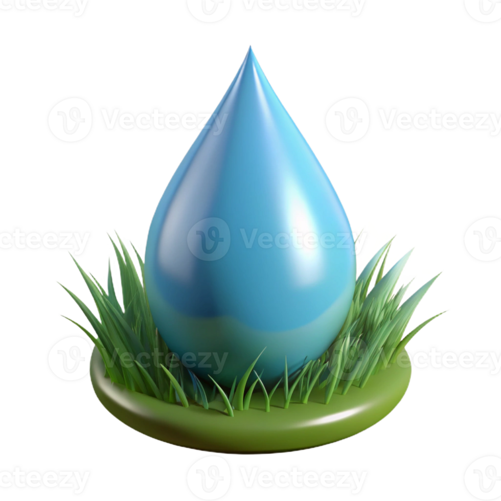 exemplary elegant Photorealistic ultra-detailed isolated cutout of a single dewdrop on a blade of grass, with Transparent Background handcrafted png