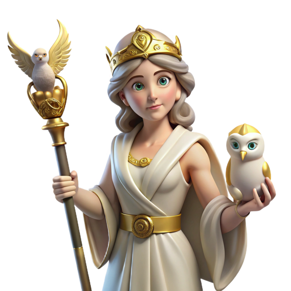 magnificent artistic A Wise Athena the Greek Goddess of premium png