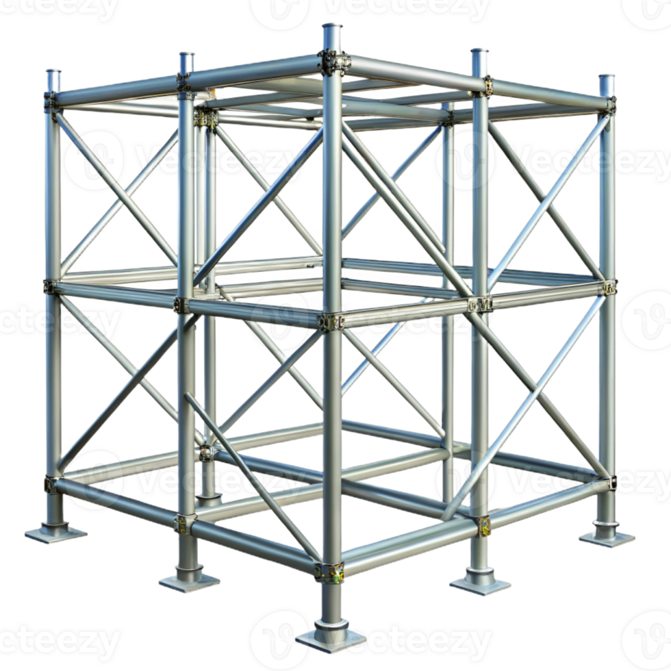 acclaimed coastal Scaffolding metal framework structure, with Transparent Background ultra HD png