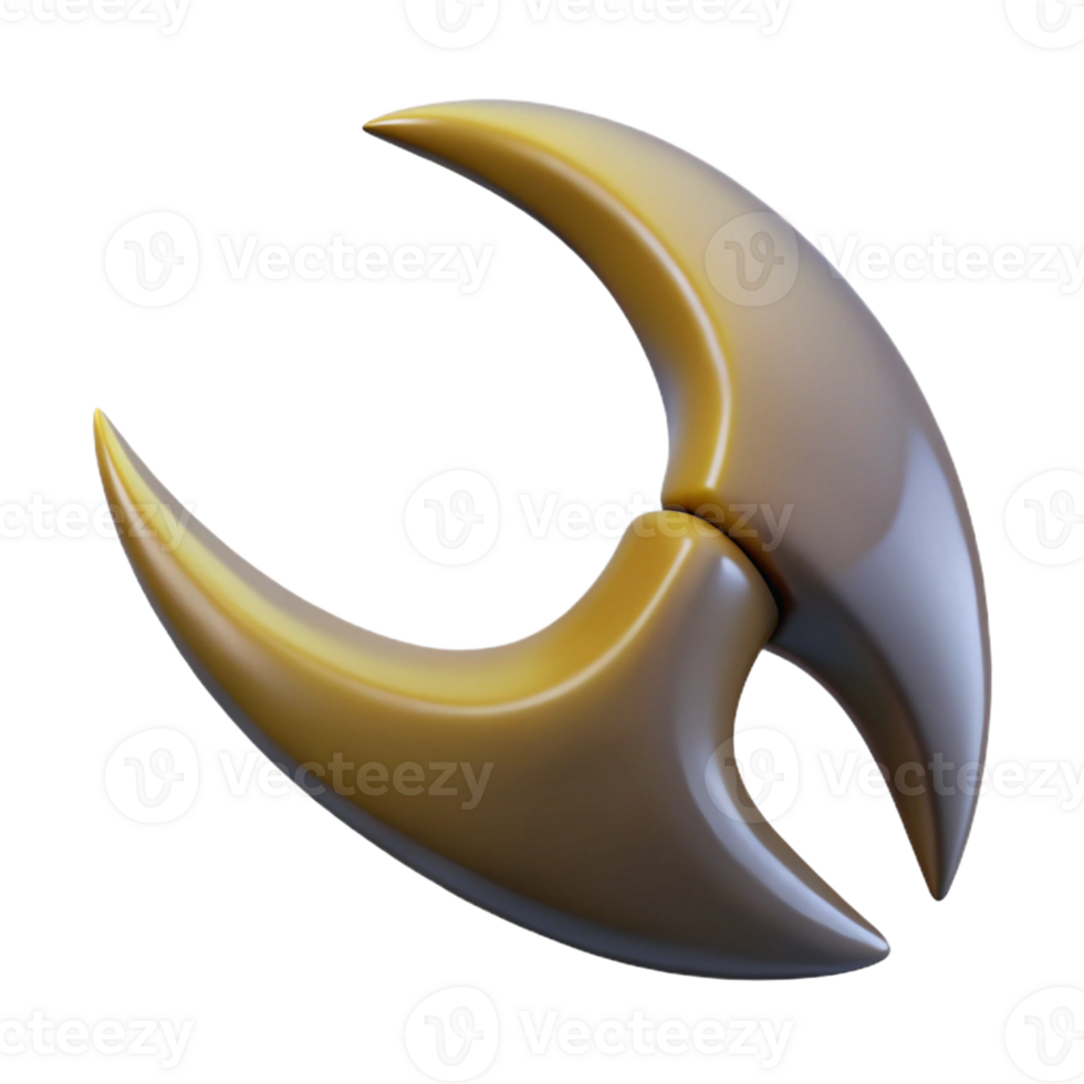 calm radiant Professional render, hyper-specific, isolated cutout of a single Harpy talon, sharp and curved with Transparent Background crisp png