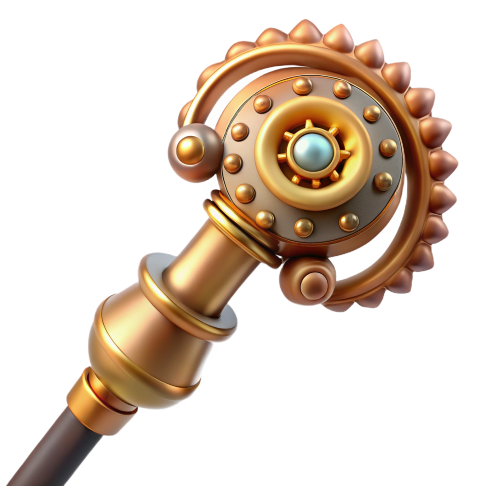 impressive traditional Steampunk Cane Intricate Gears and original png