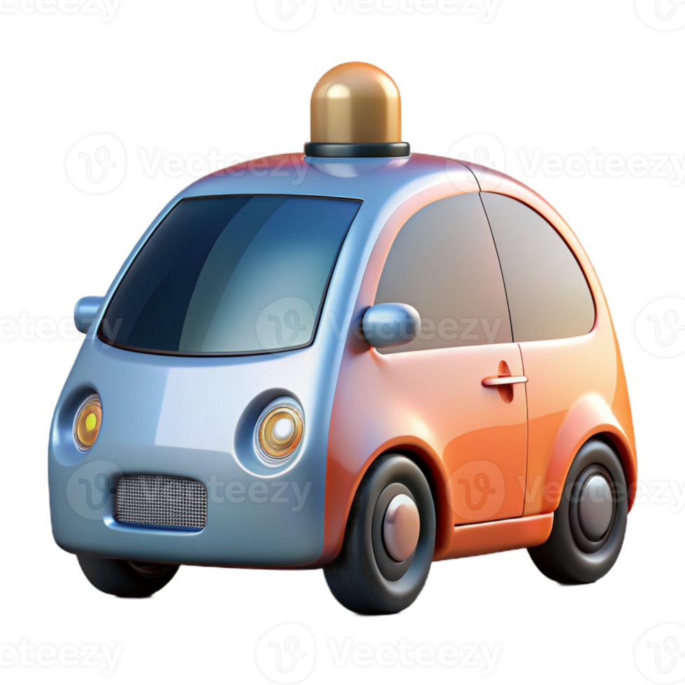 distinctive industrial Transportation technology self-driving car, autonomous vehicle, with Transparent Background expertly shot png