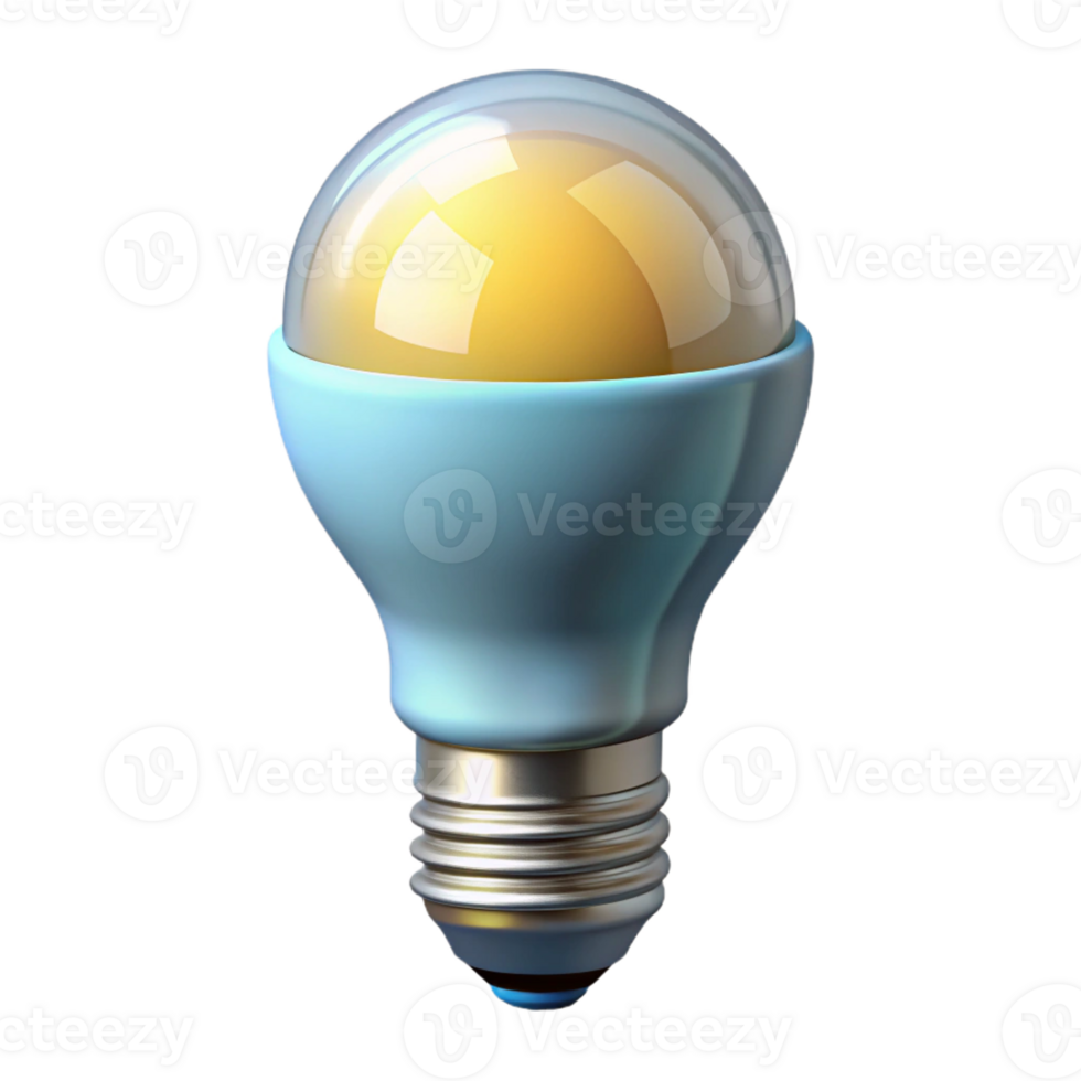 dazzling joyful contemporary Energy efficient lightbulb, LED lighting, with Transparent Background elite png