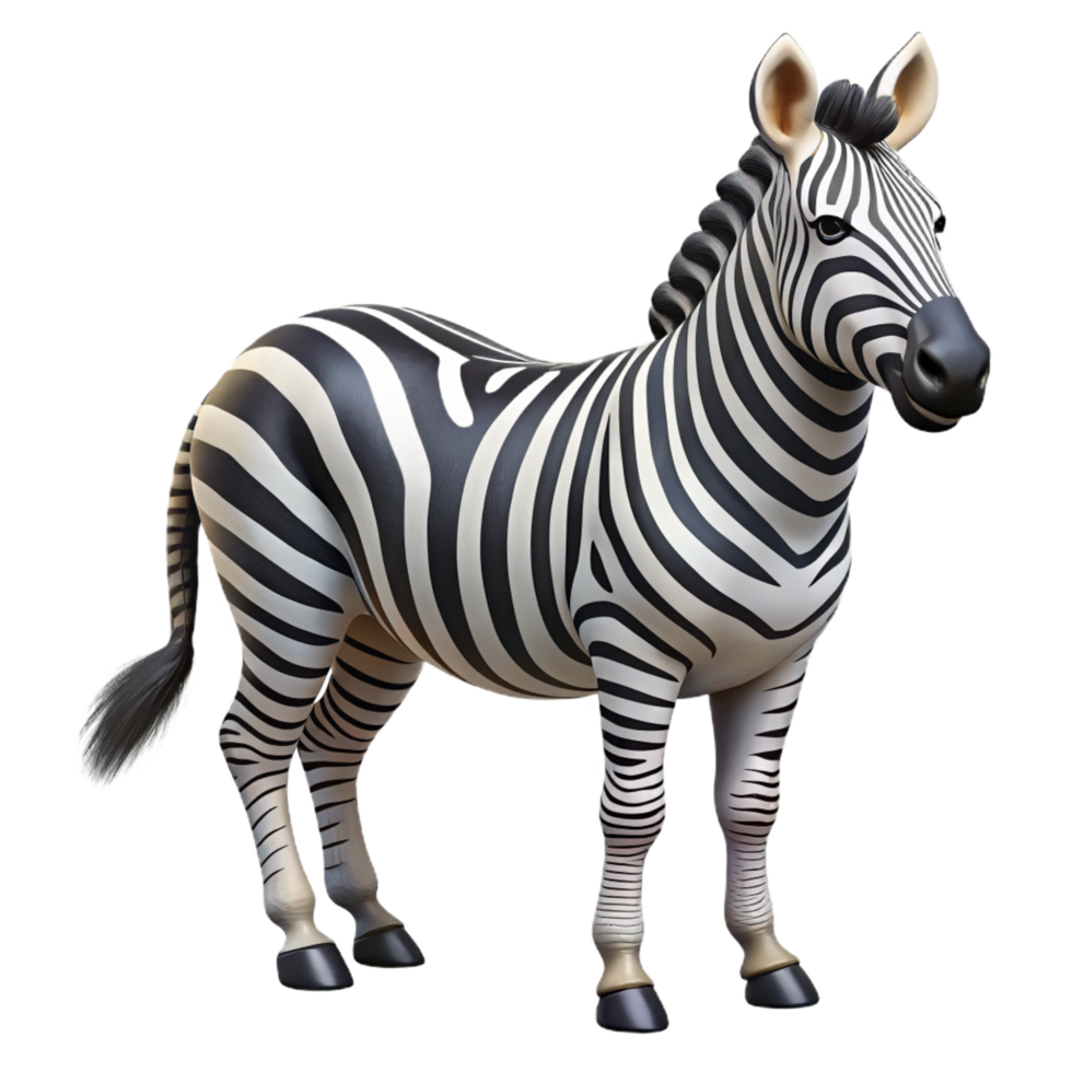 wonderful abstract A Striped Zebra Grazing in the Savanna original png