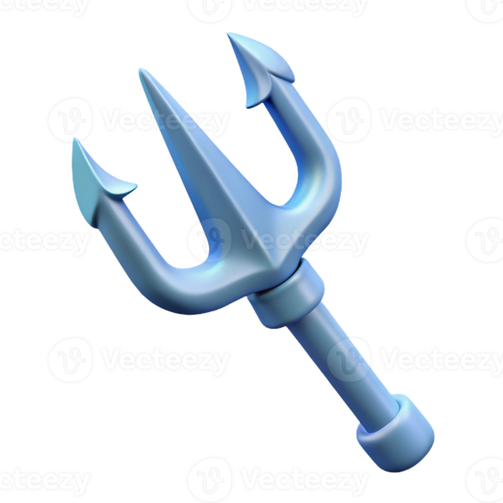 alluring coveted Trident of Poseidon, with Transparent Background png