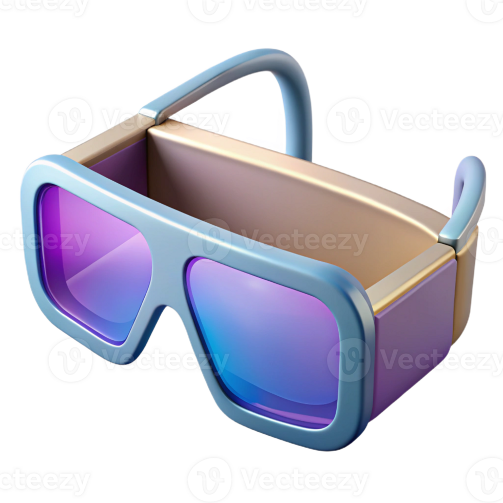 acclaimed elegant Augmented reality glasses, sleek design, transparent display with Transparent Background elite png