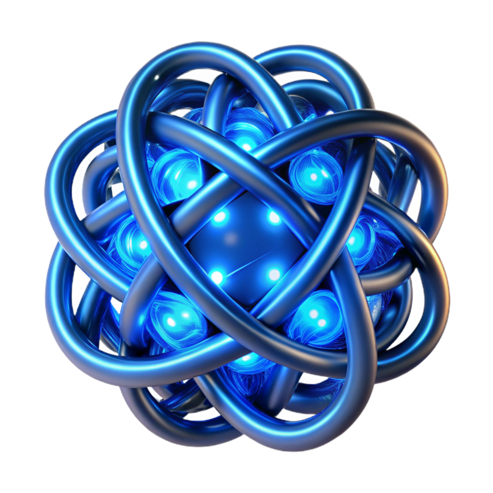 serene contemporary A Pulsating Network of Glowing authentic png