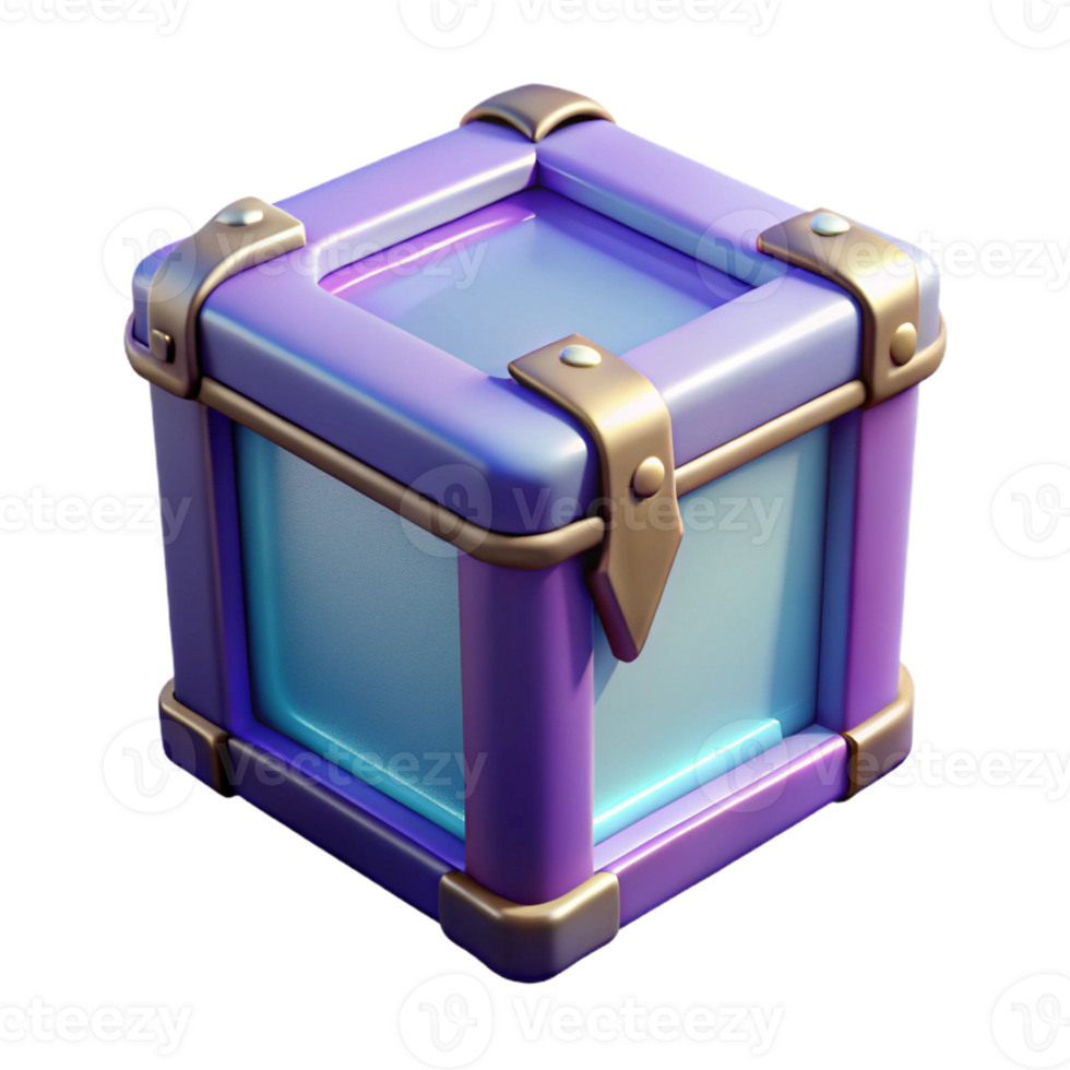 distinguished baroque Pandora's Box, with Transparent Background precision png