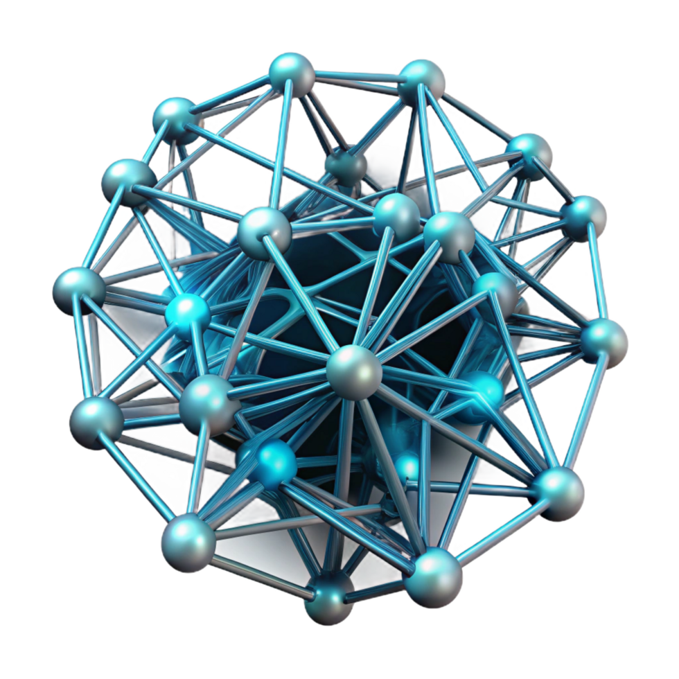 extraordinary modern A Web of Interconnected Neural Network professional png