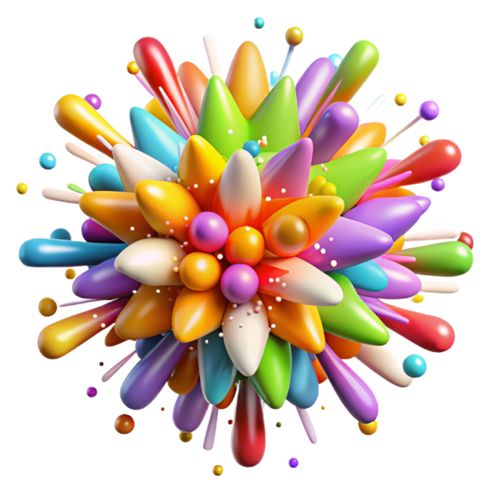 elegant vintage A Chaotic Explosion of Colorful Confetti high resolution png