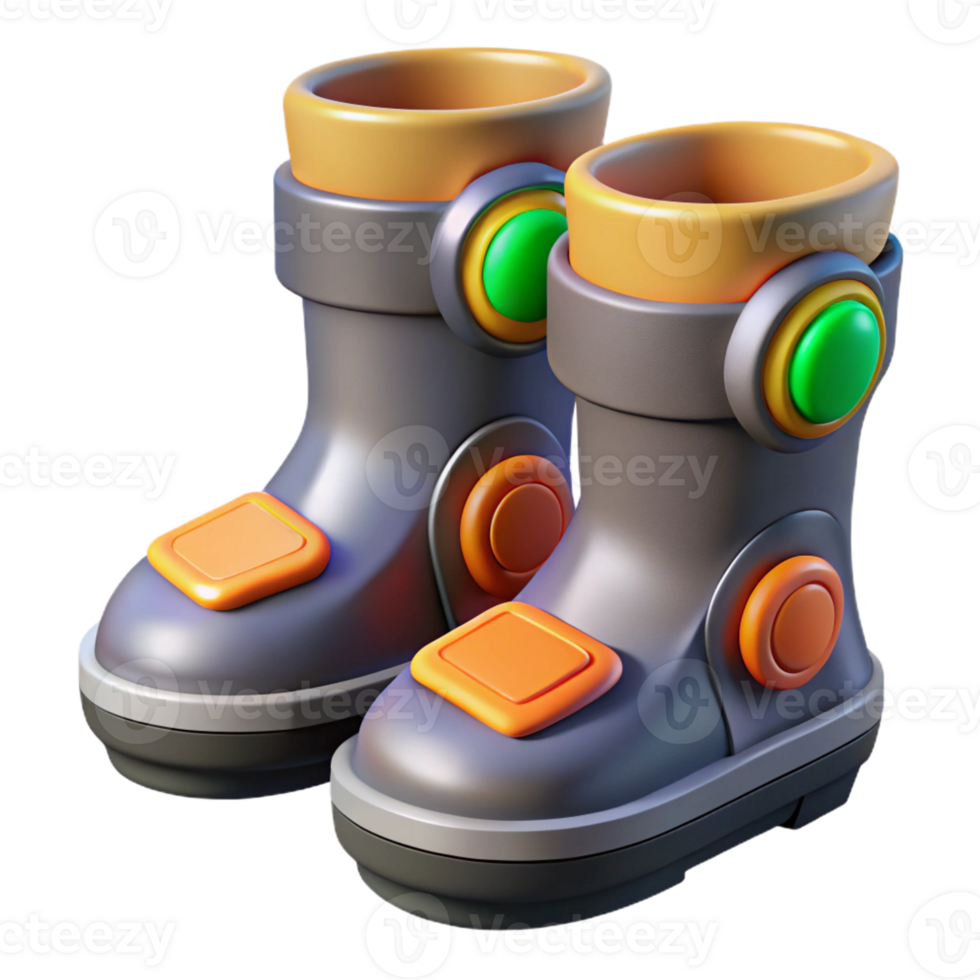 breathtaking melancholic urban Gravity boots with magnetic soles and power indicator with Transparent Background elite png