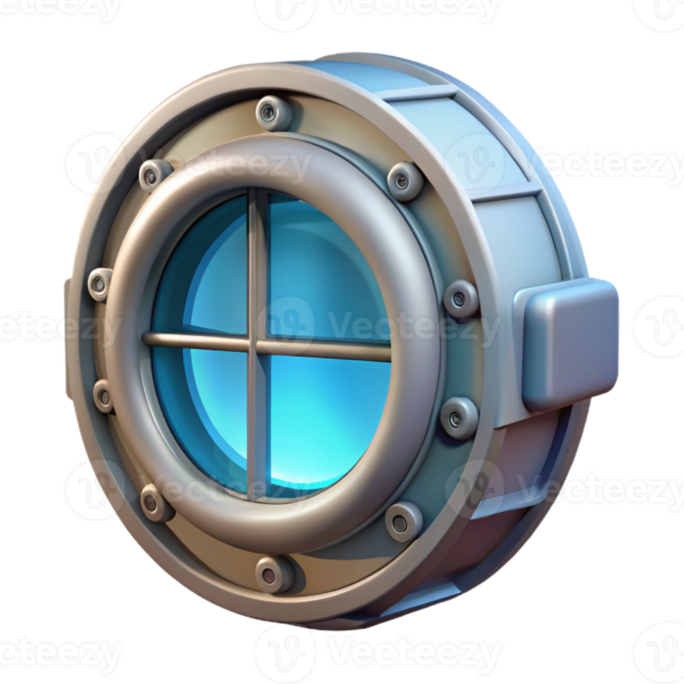 breathtaking standout Spaceship window with reinforced glass and view port with Transparent Background png