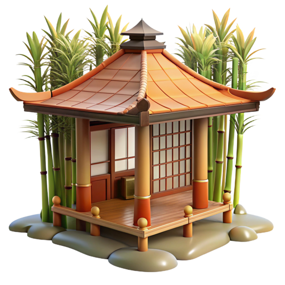 wonderful classic Japanese Tea House Traditional Wooden professional png