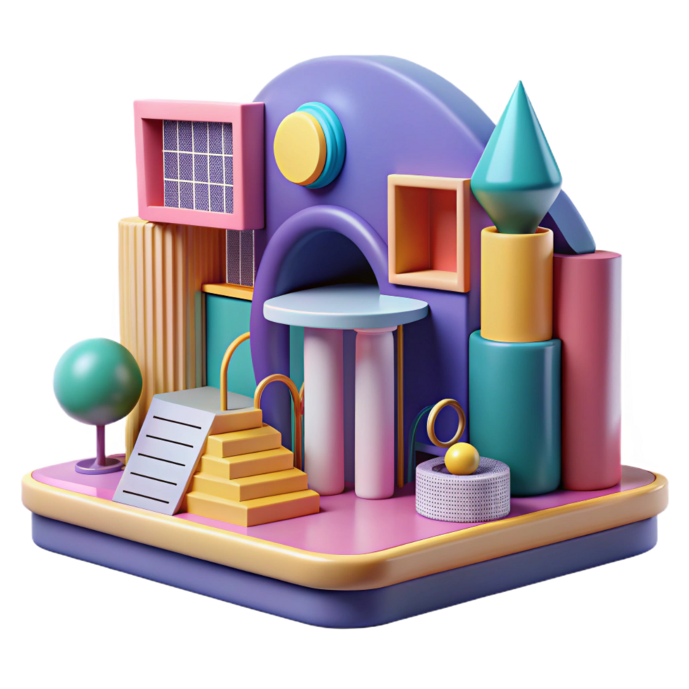 elegant abstract Postmodern Library Playful Forms Bright original png