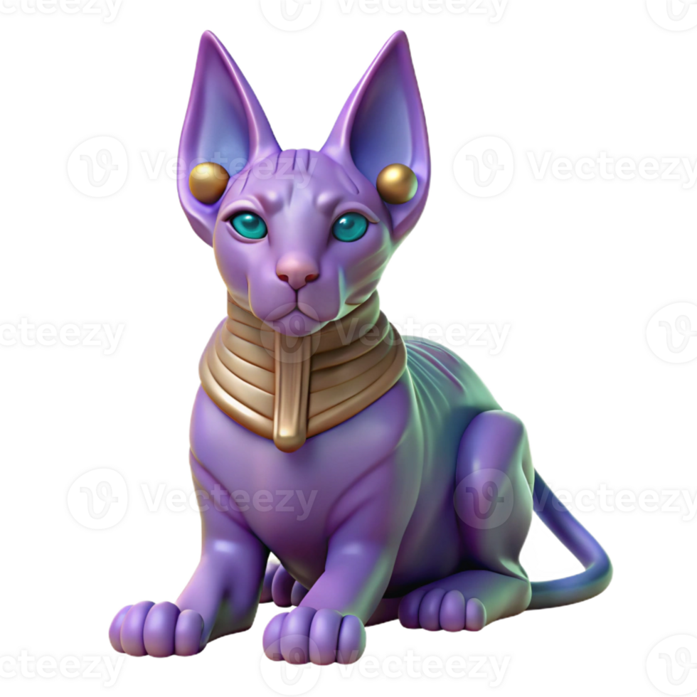 bold striking Sphinx, enigmatic creature with riddles, with Transparent Background high quality png