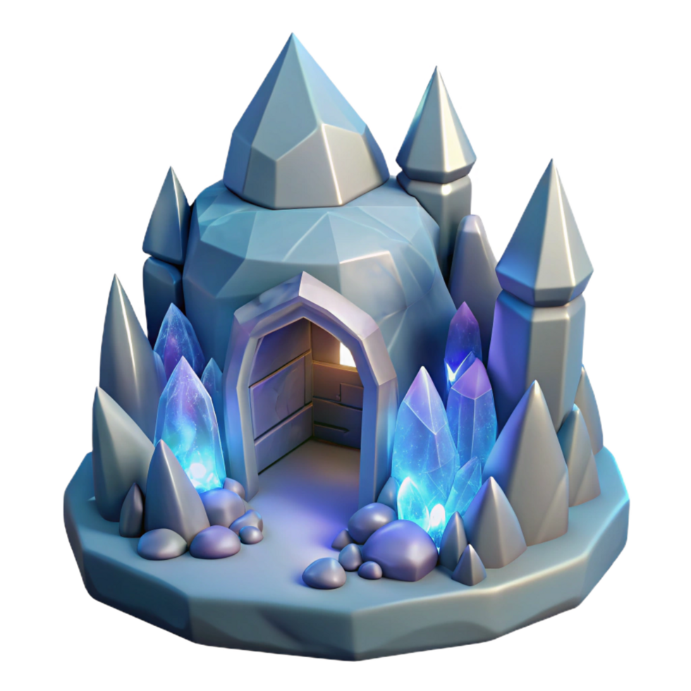 serene abstract Crystal Cave Dwelling Natural authentic png