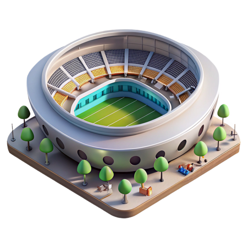 stunning modern Stadium Futuristic Design Dynamic detailed png