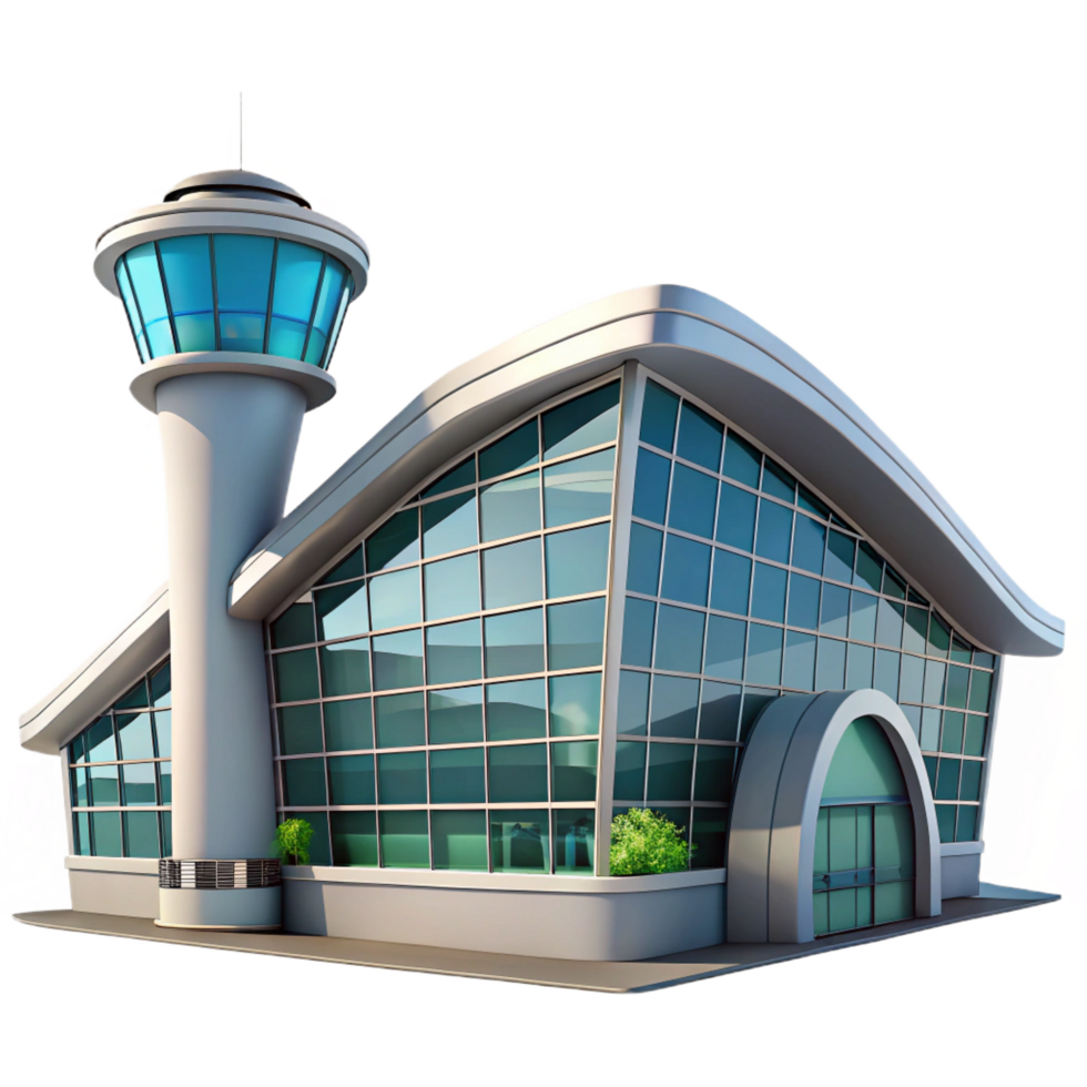 beautiful classic Airport Terminal Modern Architecture genuine png