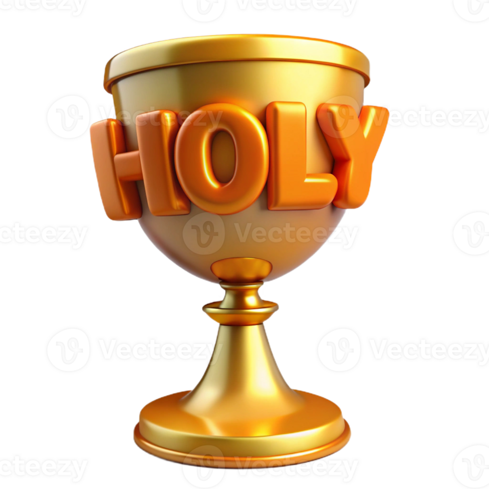 bold mesmerizing Holy Grail, Christian artifact, with Transparent Background authentic png