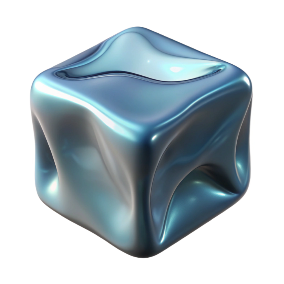 stunning classic A Melting Ice Cube Reflective Surface professional png