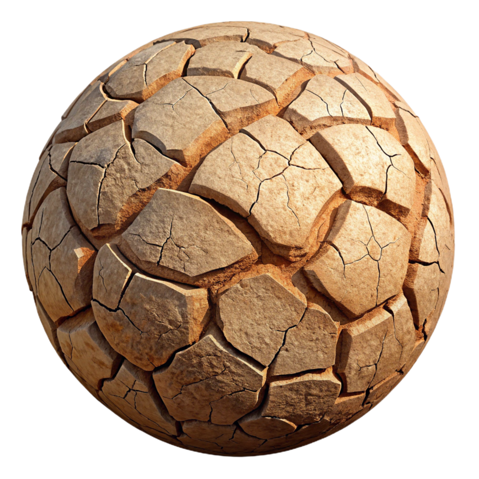 elegant minimalist A Cracked Earth Surface in a Drought authentic png