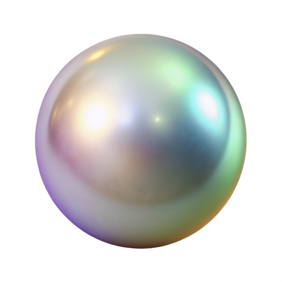 elegant traditional A Single Pearl Iridescent original png