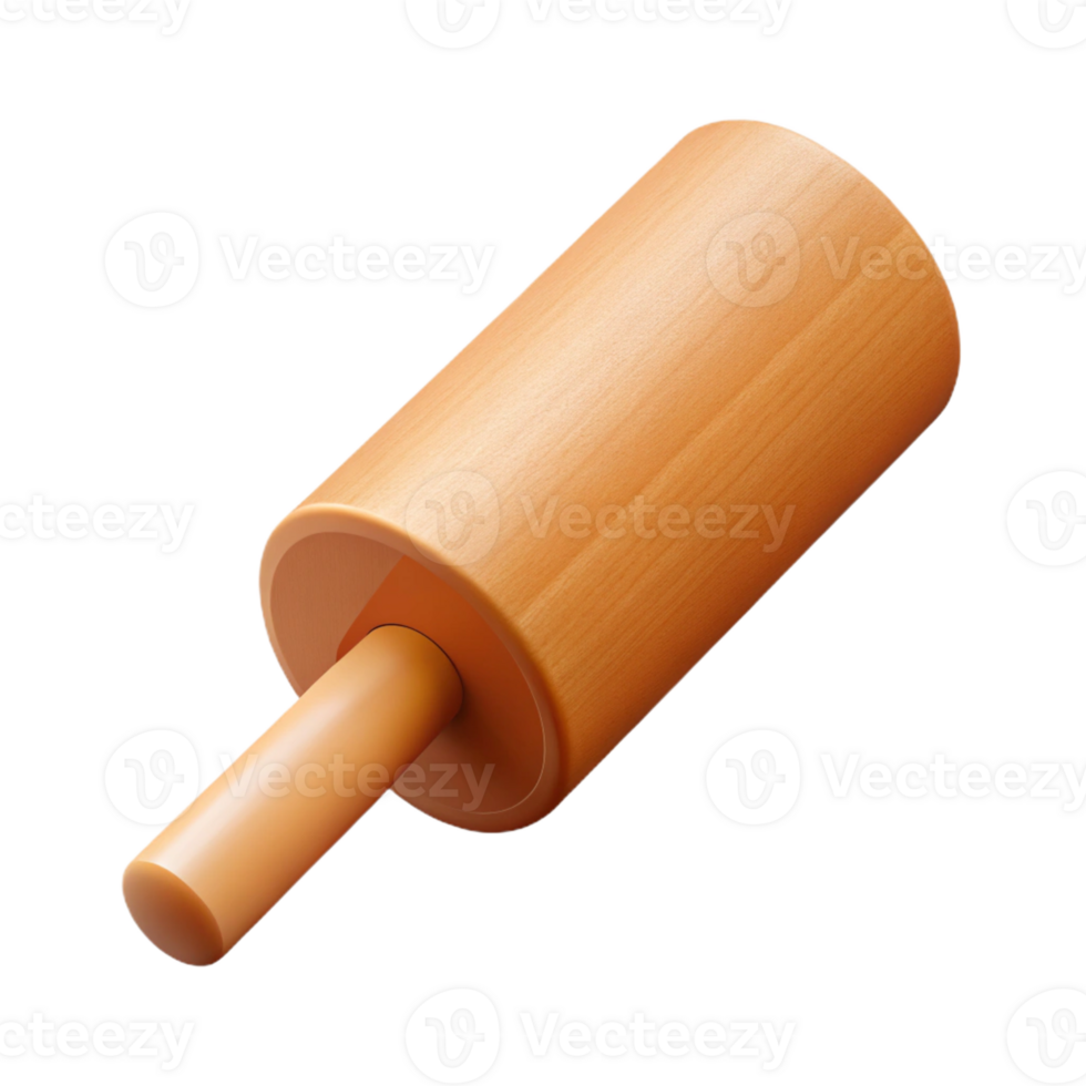 dynamic dazzling Single wooden dowel with Transparent Background flawless png