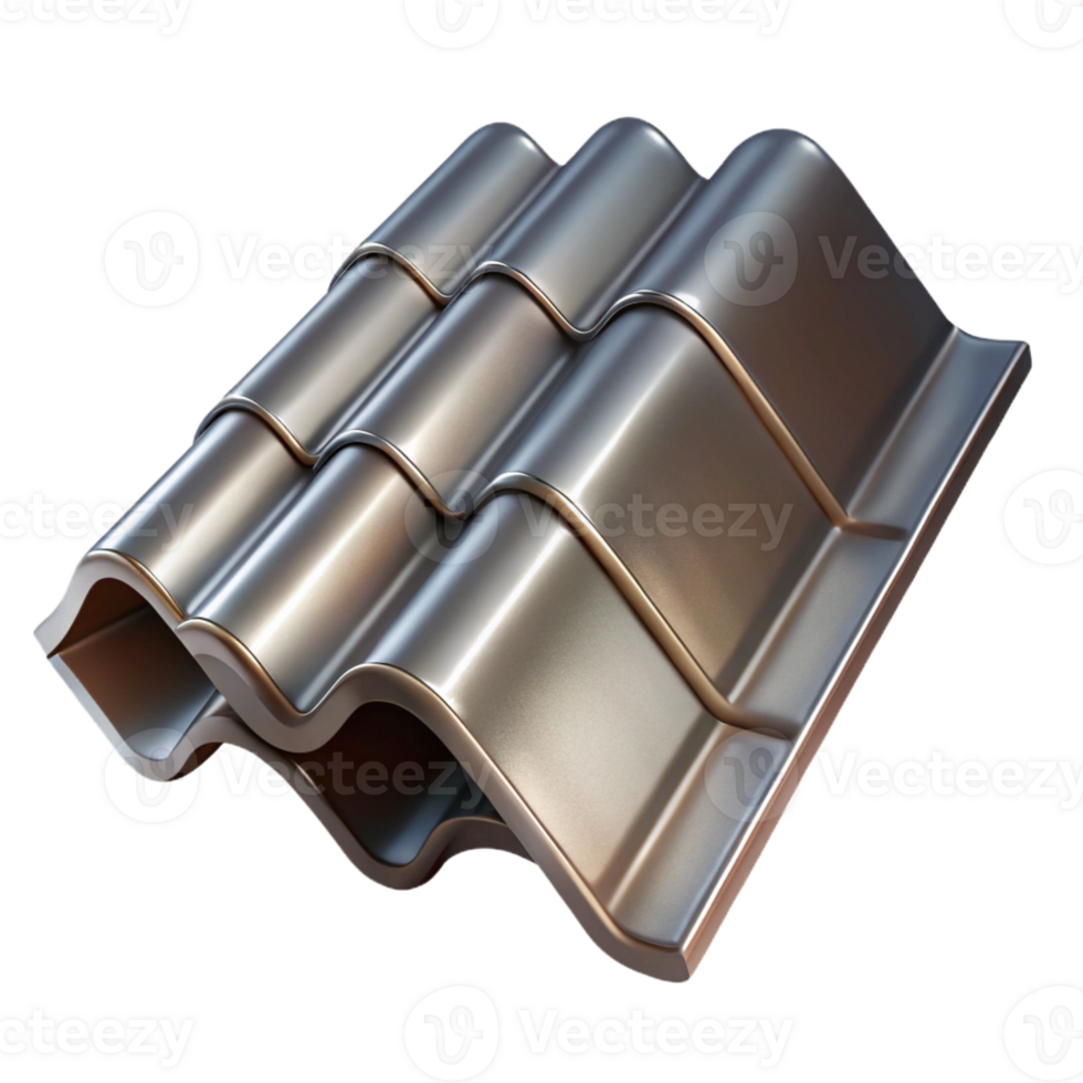enchanting surreal Metal roofing shingle with Transparent Background genuine png